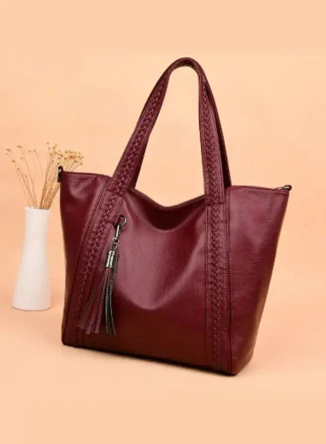 Women Tote Bag PU Leather Shoulder Bags Fashion Bags Large Capacity Handbags with Adjustable Shoulder Strap Fatio General Trading