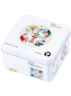 Wooden Brain IQ Training Puzzle in tin box Counting Toys for Kids Mathematics Math Diy Toys, Flight Chess Fatio General Trading