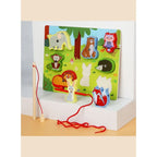 Wooden Magnetic Fishing Game Toys Set with Fish Rod, Cognition Fish Rod Toys Parent-child Interactive Early Educational Toy Fatio General Trading