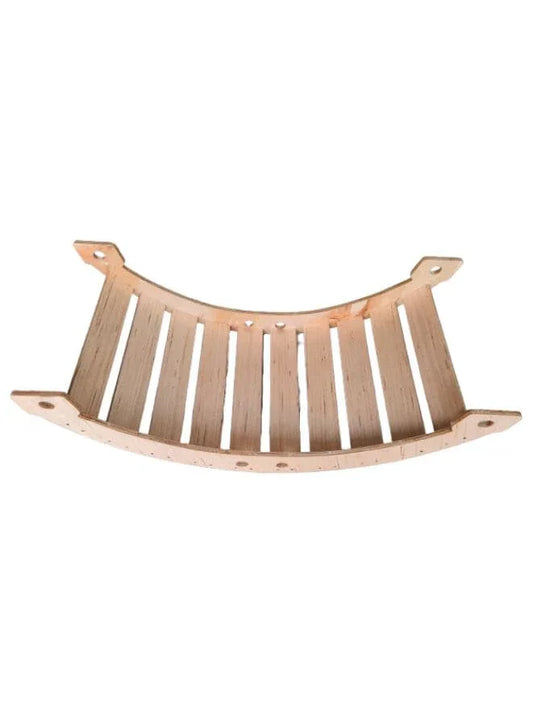 Wooden Rocker Balance Board with Mattress for Kids aged 2 to 9, Wooden Kid's Furniture toy for Active Play, Space Fatio General Trading