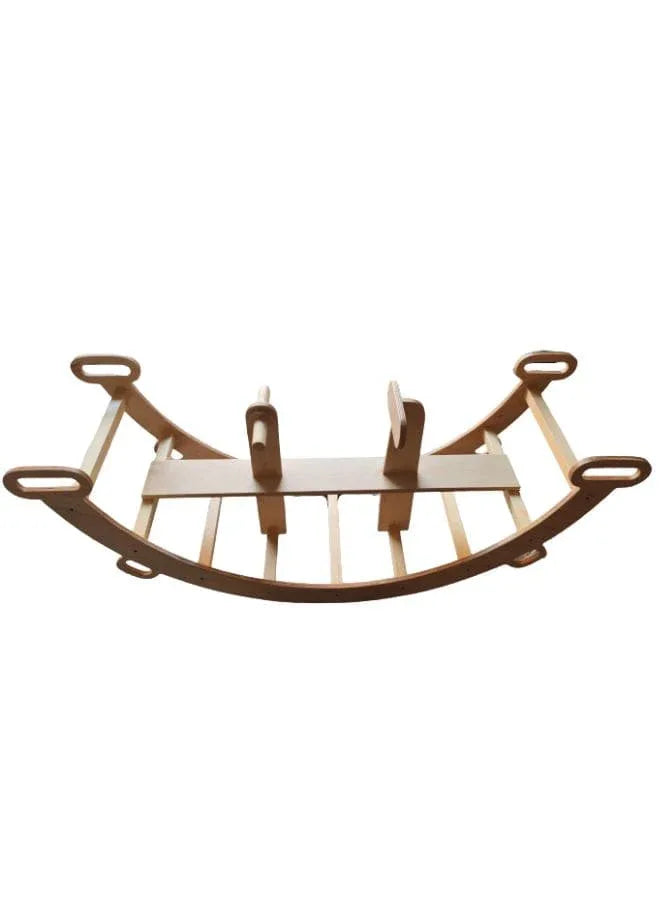 Wooden See-saw, Rocker or Climber for kids, Wooden Kid's Furniture Seesaw for kids aged 2 to 8 years old, Authentic Wooden Kid's Furniture Toy Fatio General Trading