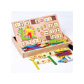 Wooden Toy for Alphabet, Math and General Skill Learning Educational Wooden Toy for kids, Wooden Educational Toy for Learning Math, Numbers, and General Skills (19 x 32 x 4 cm) Fatio General Trading