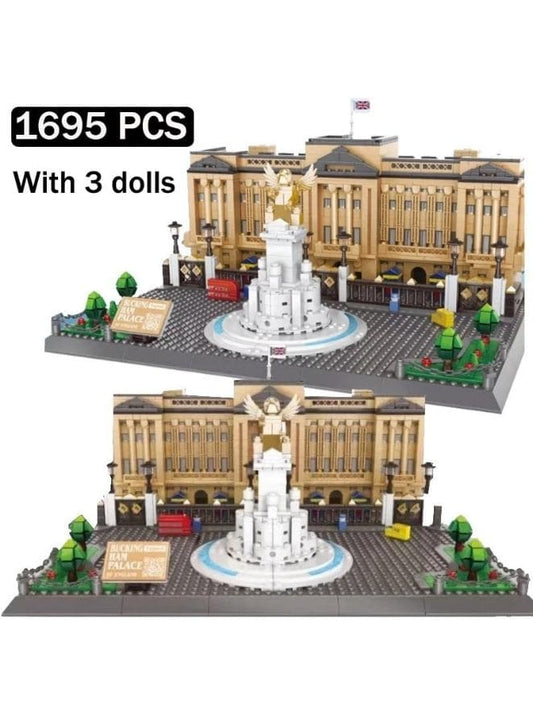 World famous Historical architecture British London Buckingham Palace building block assembly model brick toy collection Fatio General Trading