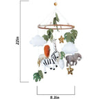 Zoo Animals Baby Crib Nursery Mobile Wall Hanging Decor, Baby Crib Mobile for Infants Ceiling Mobile, Cute and Adorable Hanging Decorations Fatio General Trading