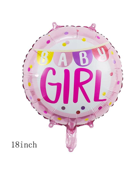 1 pc 18 Inch Bbay Shower Balloons Large Size Baby Girl Foil Balloon Adult & Kids Party Theme Decorations for Birthday, Anniversary, Baby Shower Fatio General Trading