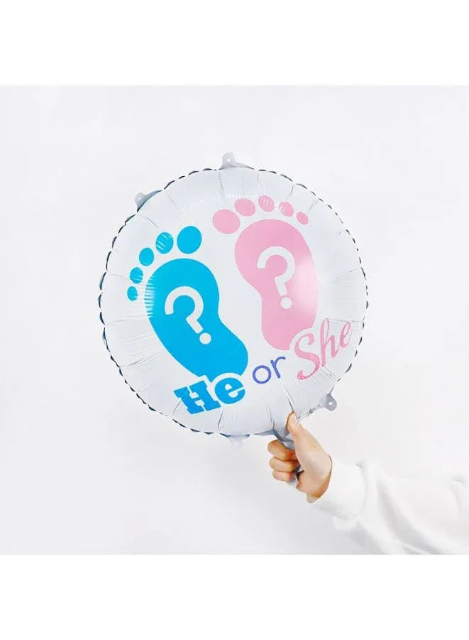 1 pc 18 Inch Baby Shower Balloons Large Size He or She Foil Balloon Adult & Kids Party Theme Decorations for Birthday, Anniversary, Baby Shower Fatio General Trading