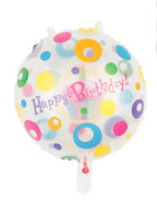1 pc 18 Inch Birthday Party Balloons Large Size Cup Cake Happy Birthday Double Sided Foil Balloon Adult & Kids Party Theme Decorations for Birthday, Anniversary, Baby Shower Fatio General Trading
