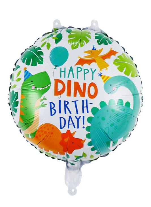 1 pc 18 Inch Birthday Party Balloons Large Size Happy Dino Birthday Foil Balloon Adult & Kids Party Theme Decorations for Birthday, Anniversary, Baby Shower Fatio General Trading