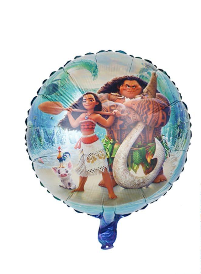 1 pc 18 Inch Birthday Party Balloons Large Size Moana Double Sided Foil Balloon Adult & Kids Party Theme Decorations for Birthday, Anniversary, Baby Shower Fatio General Trading