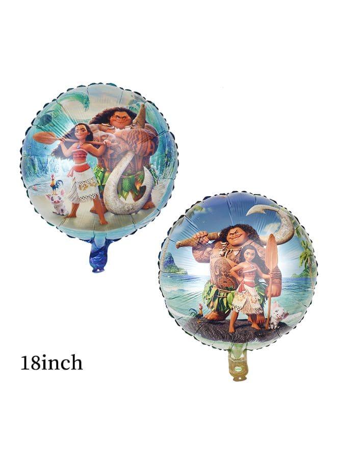 1 pc 18 Inch Birthday Party Balloons Large Size Moana Double Sided Foil Balloon Adult & Kids Party Theme Decorations for Birthday, Anniversary, Baby Shower Fatio General Trading