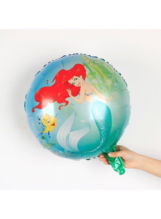 1 pc 18 Inch Birthday Party Balloons Large Size Little Mermaid Foil Balloon Adult & Kids Party Theme Decorations for Birthday, Anniversary, Baby Shower Fatio General Trading