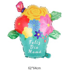 1 pc  Birthday Party Balloons Large Size Flowers Foil Balloon Adult & Kids Party Theme Decorations for Birthday, Anniversary, Baby Shower Fatio General Trading