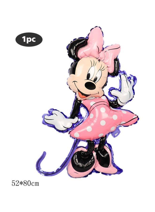 1 pc  Birthday Party Balloons Large Size Minnie Mouse Character Foil Balloon Adult & Kids Party Theme Decorations for Birthday, Anniversary, Baby Shower Fatio General Trading