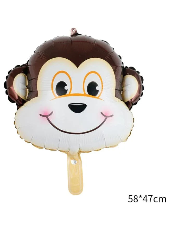 1 pc Birthday Party Balloons Large Size Monkey Foil Balloon Adult & Kids Party Theme Decorations for Birthday, Anniversary, Baby Shower Fatio General Trading