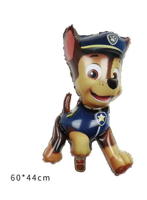 1 pc  Birthday Party Balloons Large Size Paw Patrol Chase Foil Balloon Adult & Kids Party Theme Decorations for Birthday, Anniversary, Baby Shower Fatio General Trading