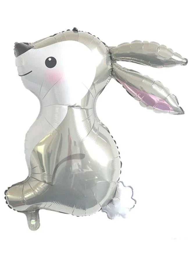 1 pc  Birthday Party Balloons Large Size Rabbit Foil Balloon Adult & Kids Party Theme Decorations for Birthday, Anniversary, Baby Shower Fatio General Trading