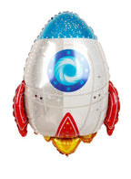 1 pc  Birthday Party Balloons Large Size Rocket Foil Balloon Adult & Kids Party Theme Decorations for Birthday, Anniversary, Baby Shower Fatio General Trading
