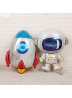 1 pc  Birthday Party Balloons Large Size Rocket Foil Balloon Adult & Kids Party Theme Decorations for Birthday, Anniversary, Baby Shower Fatio General Trading