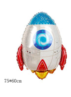 1 pc  Birthday Party Balloons Large Size Rocket Foil Balloon Adult & Kids Party Theme Decorations for Birthday, Anniversary, Baby Shower Fatio General Trading