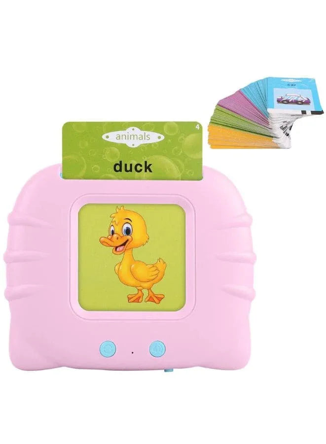 112 Cards Talking Flash Cards for Toddlers 2-4 Years ,Educational Toys for 1 2 3 4 Year Old - Speech Therapy Toys Learning Animals Shape Color, Learning Cards Machine Birthday Gift for Ages 1-4 Fatio General Trading