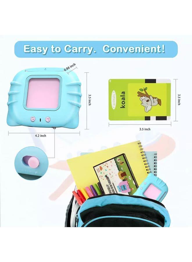 112 Cards Talking Flash Cards for Toddlers 2-4 Years ,Educational Toys for 1 2 3 4 Year Old - Speech Therapy Toys Learning Animals Shape Color, Learning Cards Machine Birthday Gift for Ages 1-4 Fatio General Trading