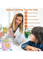 112 Cards Talking Flash Cards for Toddlers 2-4 Years ,Educational Toys for 1 2 3 4 Year Old - Speech Therapy Toys Learning Animals Shape Color, Learning Cards Machine Birthday Gift for Ages 1-4 Fatio General Trading