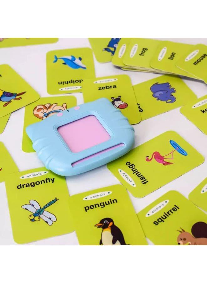 112 Cards Talking Flash Cards for Toddlers 2-4 Years ,Educational Toys for 1 2 3 4 Year Old - Speech Therapy Toys Learning Animals Shape Color, Learning Cards Machine Birthday Gift for Ages 1-4 Fatio General Trading