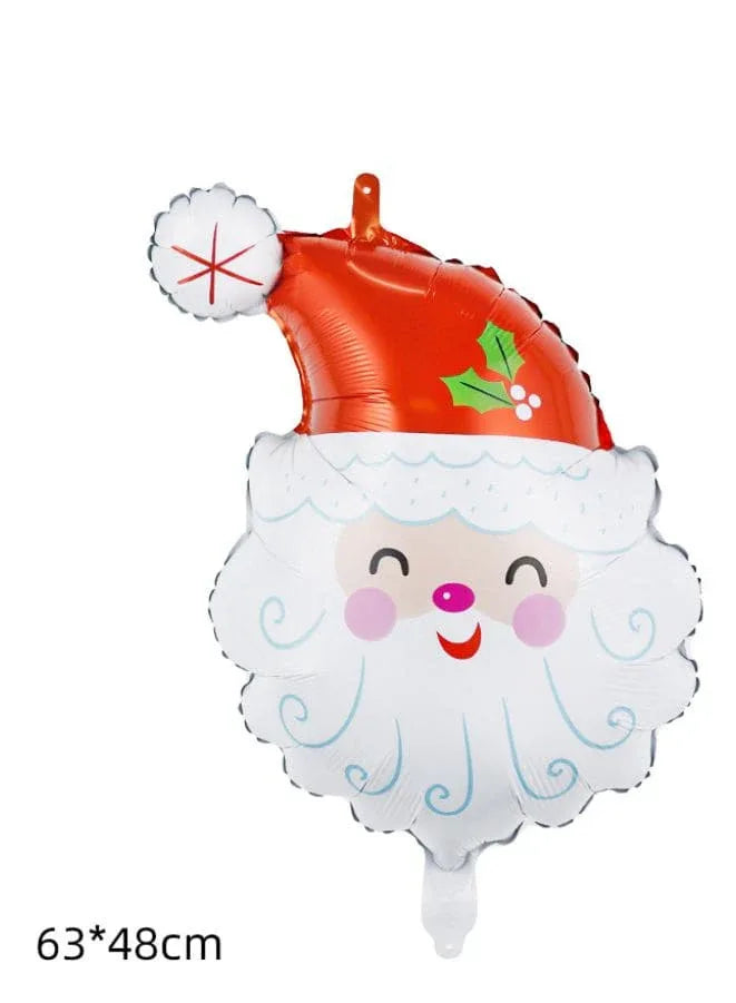 2 pcs Christmas Decoration Foil Balloon Party Supplies for parties, celebrations, and decorating (Santa & Deer) - Fatio General Trading