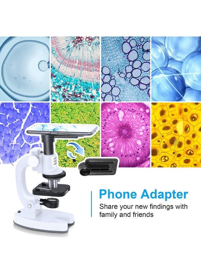 Microscope Color Filter Case 200X-1200X Microscope for Kids with 4 Colored Filters