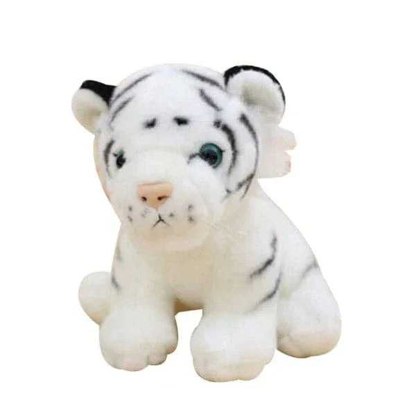 20cm Realistic Tiger Animal Plush Soft Stuffed Doll made from Eco-friendly Cotton Toy Bed Sofa Chair Decoration - Fatio General Trading