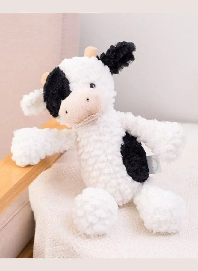 35cm Cow Plush Toy Soft Cute Animal Dolls from Pure Cotton Desktop Decoration Stuffed Cartoon Doll Children Plush Toy Birthday Gift - Fatio General Trading