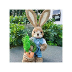 35cm Handmade Straw Rabbit Straw Bunny for Easter Day Artificial Animal Home Furnishing Shop Decoration, Bunny 1 - Fatio General Trading