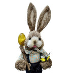 35cm Handmade Straw Rabbit Straw Bunny for Easter Day Artificial Animal Home Furnishing Shop Decoration, Bunny 16 - Fatio General Trading