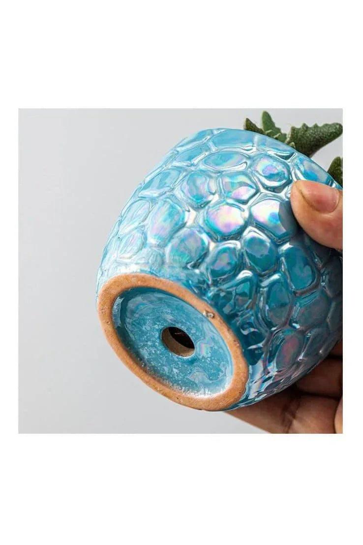 4 Pcs Ceramic Flowerpot Set Succulent Plant Pots Nordic Simple Style Design Planter Cactus Flower Pot With Tray Home Interior Design, Garden Décor Gift (Plants NOT Included) - Fatio General Trading