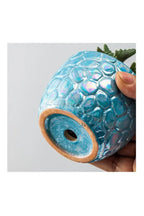 4 Pcs Ceramic Flowerpot Set Succulent Plant Pots Nordic Simple Style Design Planter Cactus Flower Pot With Tray Home Interior Design, Garden Décor Gift (Plants NOT Included) - Fatio General Trading