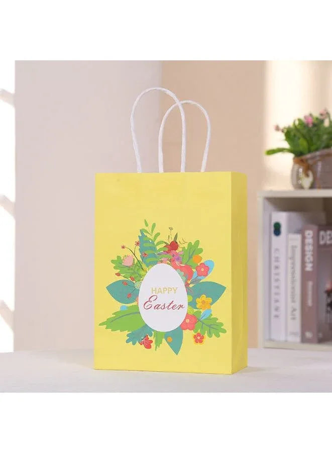 4 PCS Easter Bunny Gift Bags, Easter Party Favor Bags with Handles, Happy Easter Easter Gift Bags for Kids, Party Supplies Favors, Gift Wrapping - Fatio General Trading