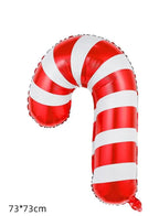 5pcs Christmas Foil Balloons include 1 x Santa Claus, 1 x Candy Cane, 1 x Reindeer, 1 x Snowman, 1 x Penguine Happy Holidays Giant Balloon Decoration Party Supplies - Fatio General Trading