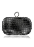 Diamond-Studded Crystal Clutch with Chain for Women's Parties and Weddings