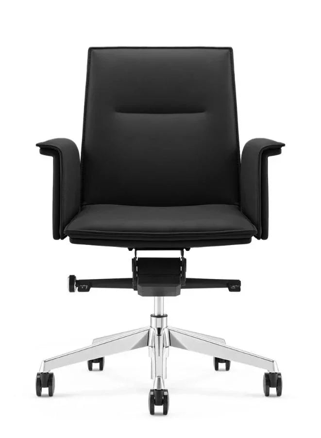 Medium Back Manager Leather Office Chair