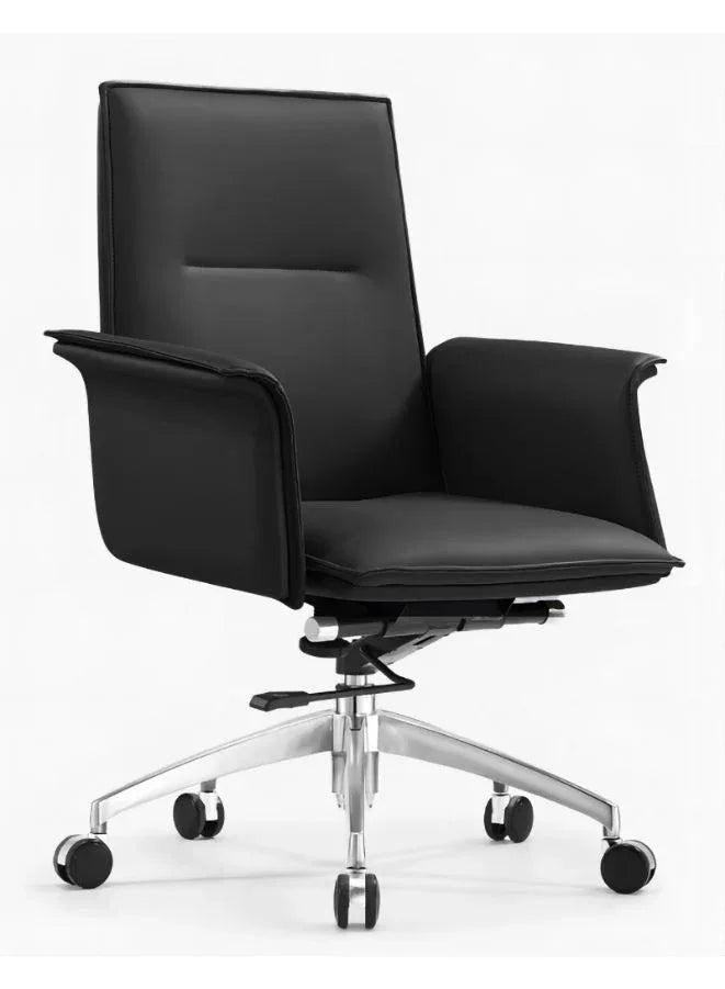 Medium Back Manager Leather Office Chair