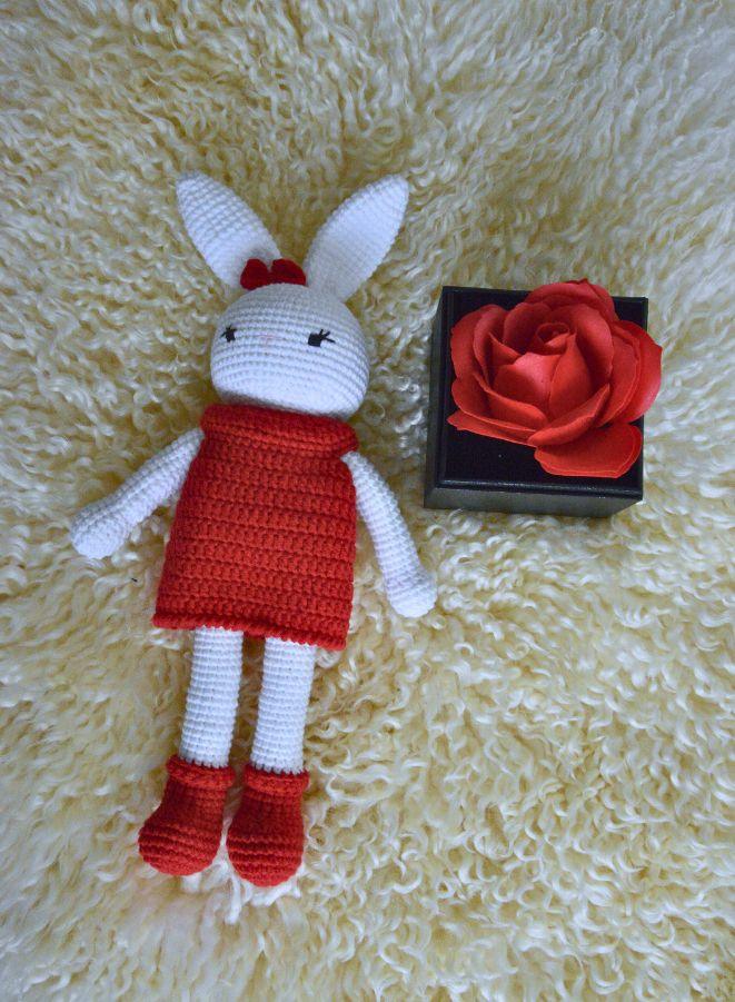 Handcrafted Crochet Doll: Elegantly Designed Amigurumi Masterpiece, Lovingly Handmade from 100% Cotton