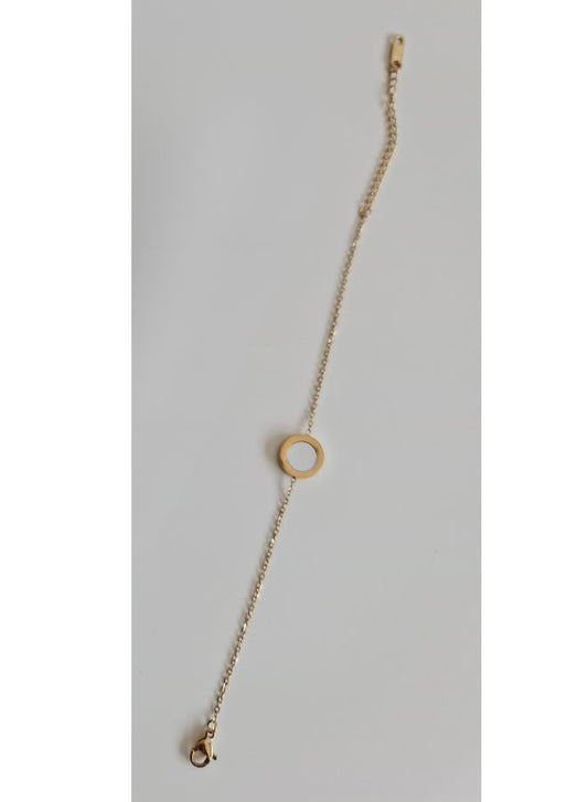 Elegant White Studded Rose Gold Color Chain Bracelet for Women | Best Gift for Birthday,Valentine Day for her