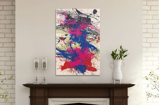 Abstract Wall Decor for Living Room Bedroom Wall Art Paintings Abstract Ink painting Wall Artworks Hang Pictures for Office Decoration, Design 13 - Fatio General Trading