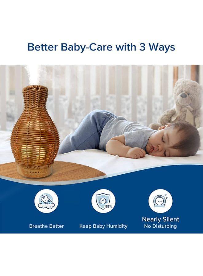 All-in-One 3-in-1 Air Humidifier, Diffuser, and Night Light: Efficient Moisture, Aromatherapy, and Illumination, 120 ML - Fatio General Trading