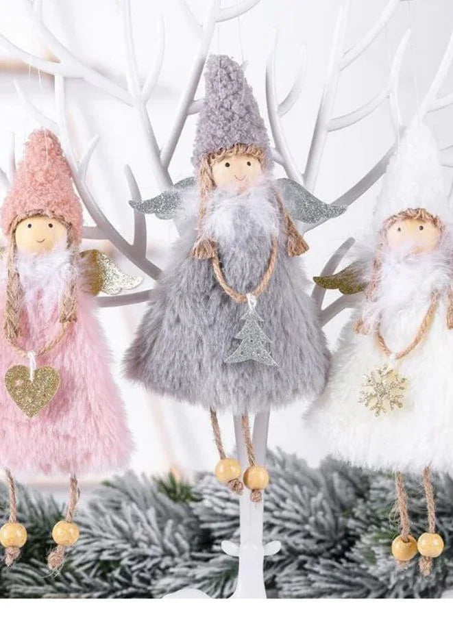 set of 3 angels for christmas tree decoration