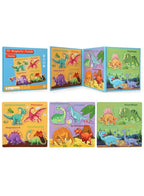 Montessori Magnetic Cardboard Puzzle Book Toys Durable Reusable Paper Puzzles for Visual Cognitive Training Dinosaur Fatio General Trading